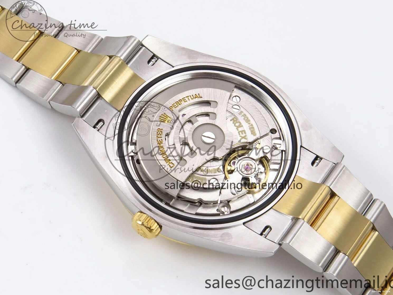 0506 DateJust 41 126333 EWEF Best Edition YG Stick Dial on SS YG Oyster Bracelet A Durable 971